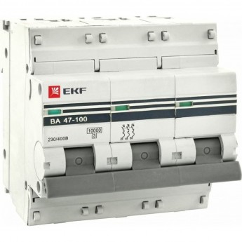 Автоматический выключатель EKF PROXIMA 3P 4А (C) 4,5kA ВА 47-63