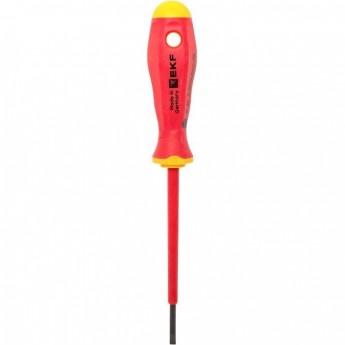 Отвертка EKF Professional SL2.5x0.4 мм, VDE 1000В sl-2.5-0.4-pro-in