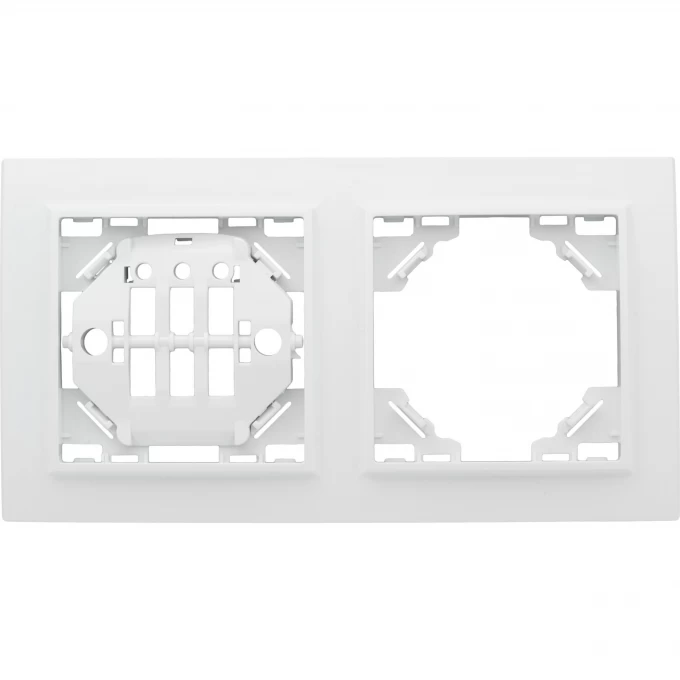 Рамка 2-местная EKF BASIC МИНСК горизонтальная белая ERM-G-302-10 Рамка 2-местная EKF BASIC МИНСК горизонтальная белая ERM-G-302-10