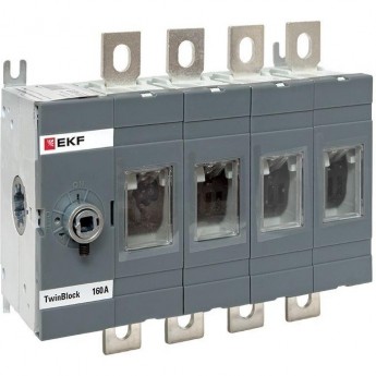 Рубильник EKF 160A 4P без рукоятки управления TwinBlock