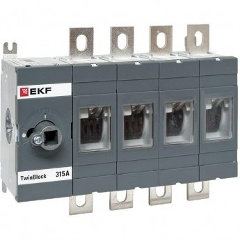 Рубильник EKF 315A 4P без рукоятки управления TwinBlock