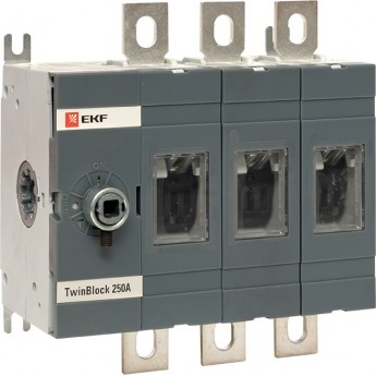 Рубильник EKF PROXIMA 250A 3P без рукоятки управления TwinBlock